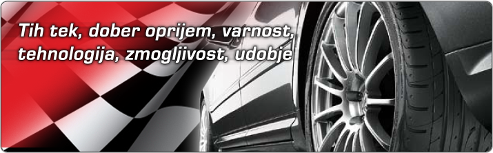 Tih tek, dober oprijem, varnost, tehnologija, zmogljivost, udobje